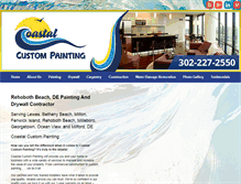 Tablet Screenshot of coastalcustompainting.com